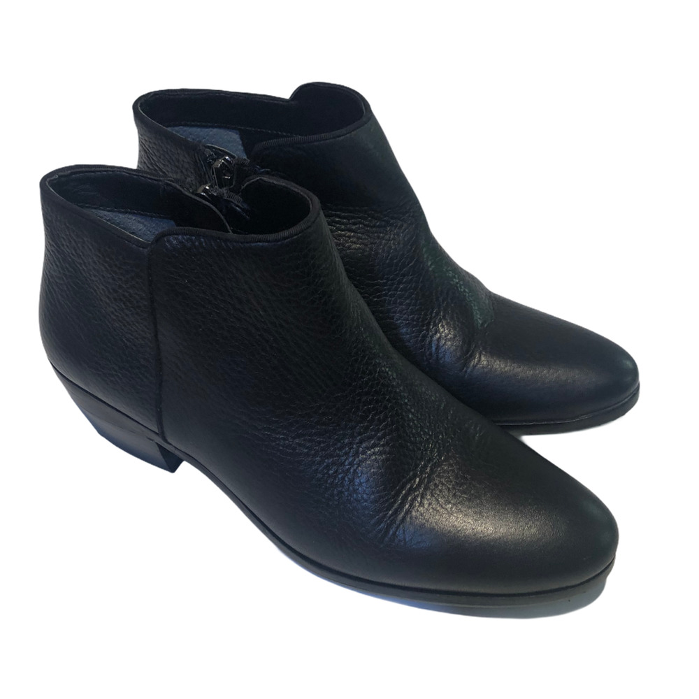Sam Edelman Black Leather Ankle Boots